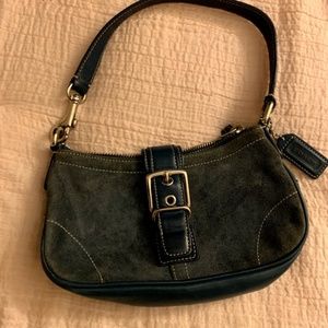 Coach Small Buckle Purse Blue/Teal Color